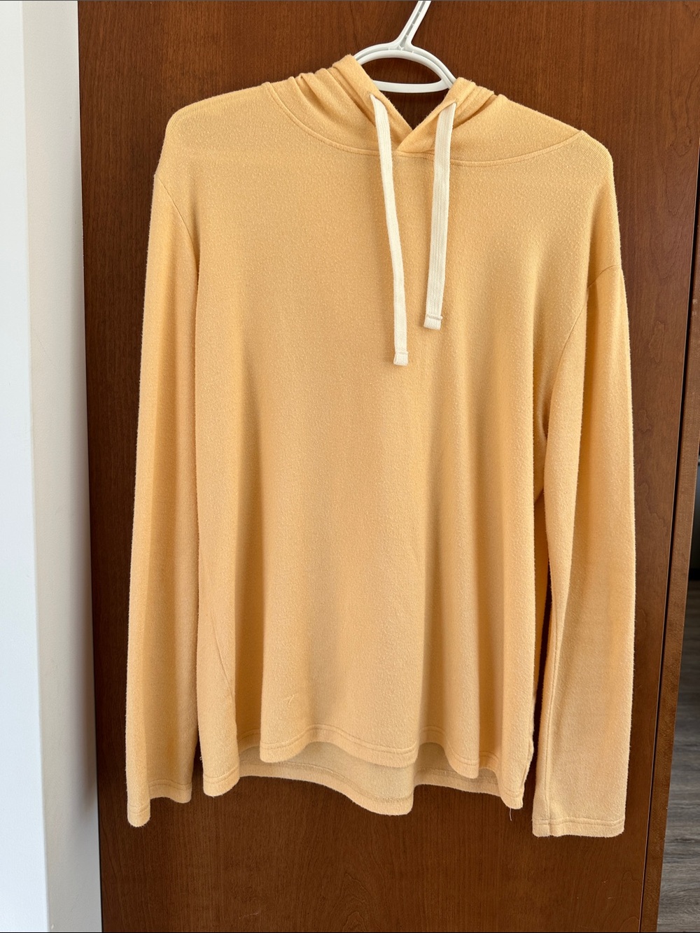 Zyia Boyfriend Soft Yellow Hooded Pullover